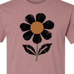 Flower T-Shirt, Distressed White Daisy Botanical Graphic Tee for Plant Lovers and Garden Gifts