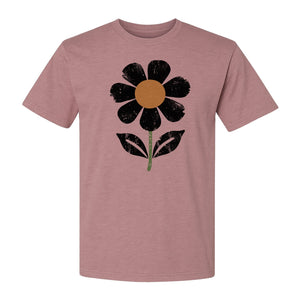 Flower T-Shirt, Distressed White Daisy Botanical Graphic Tee for Plant Lovers and Garden Gifts
