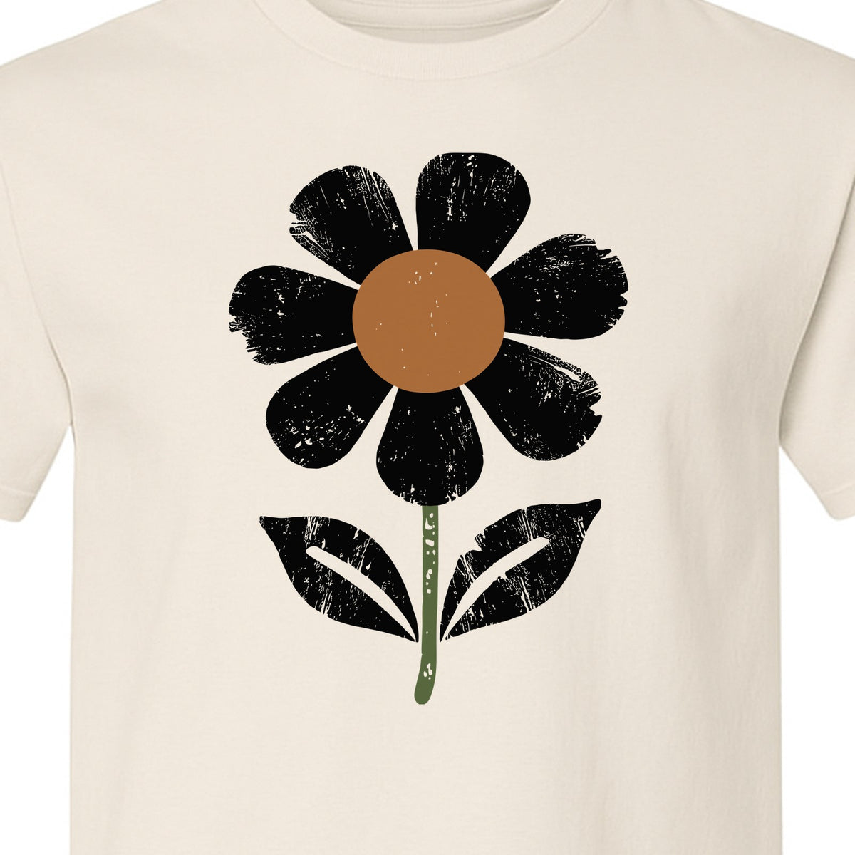 Flower T-Shirt, Distressed White Daisy Botanical Graphic Tee for Plant Lovers and Garden Gifts