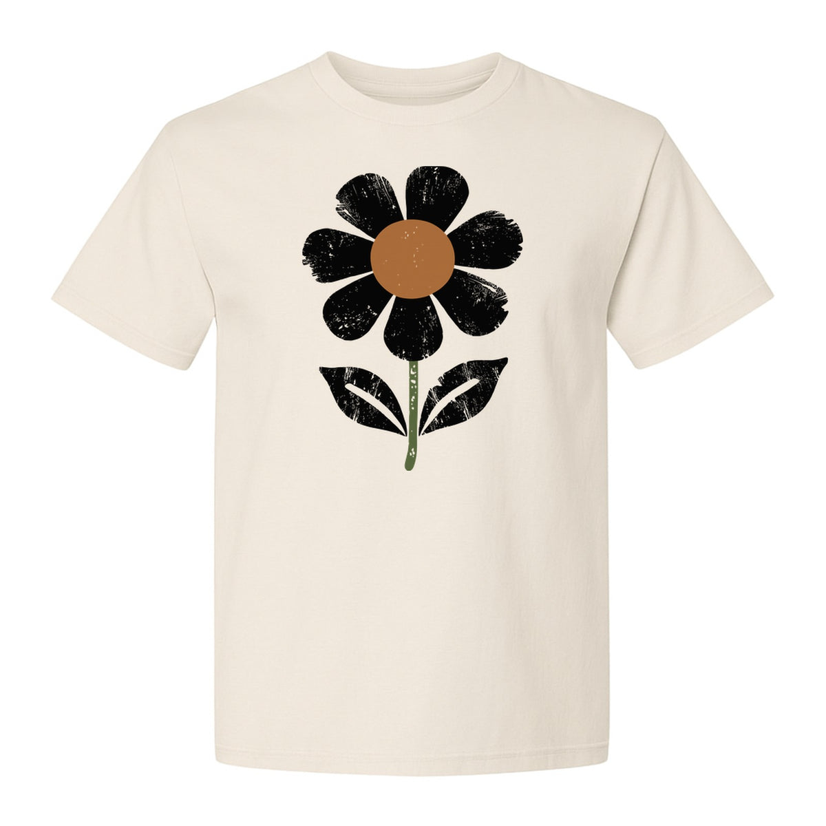 Flower T-Shirt, Distressed White Daisy Botanical Graphic Tee for Plant Lovers and Garden Gifts