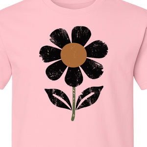 Flower T-Shirt, Distressed White Daisy Botanical Graphic Tee for Plant Lovers and Garden Gifts