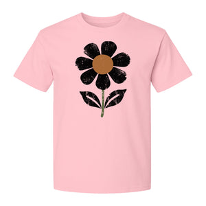 Flower T-Shirt, Distressed White Daisy Botanical Graphic Tee for Plant Lovers and Garden Gifts