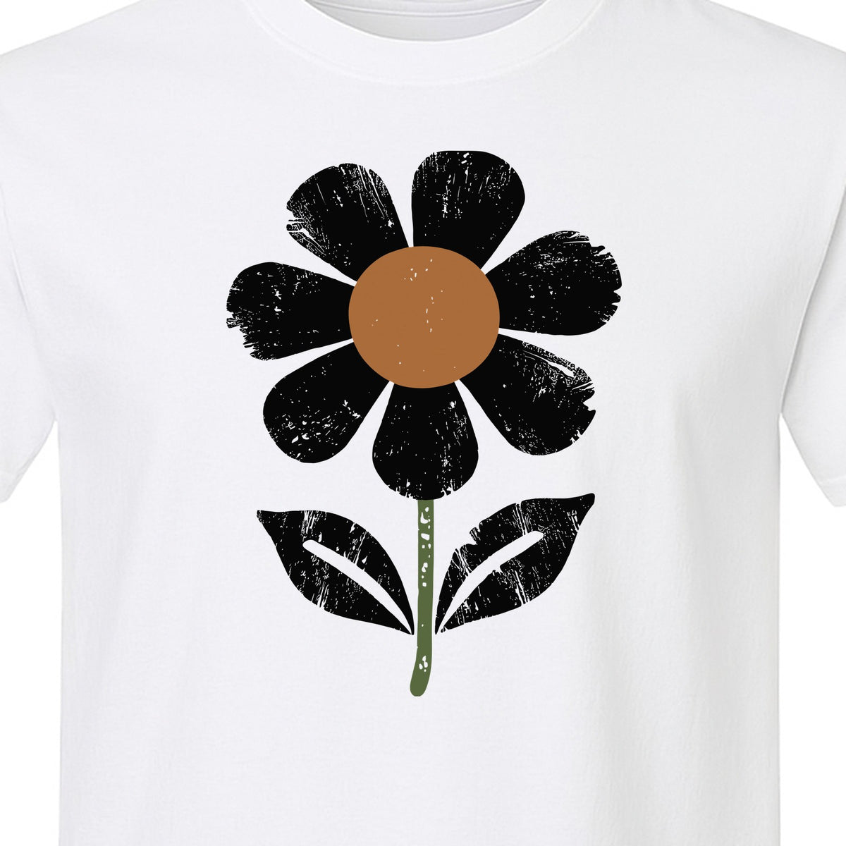 Flower T-Shirt, Distressed White Daisy Botanical Graphic Tee for Plant Lovers and Garden Gifts
