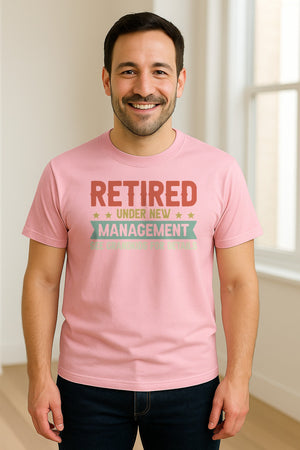Grandpa T-Shirt, Retired Under New Management Design for Father's Day and Grandfather Gifts