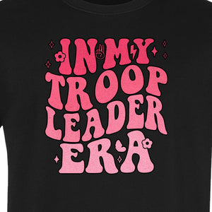 In My Troop Leader Era T-Shirt, Retro Bubbly Lettering Design for Summer Camp and Outdoor Adventure Groups