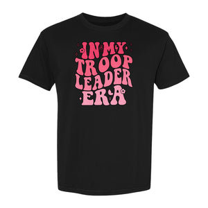 In My Troop Leader Era T-Shirt, Retro Bubbly Lettering Design for Summer Camp and Outdoor Adventure Groups