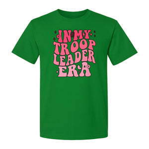 In My Troop Leader Era T-Shirt, Retro Bubbly Lettering Design for Summer Camp and Outdoor Adventure Groups