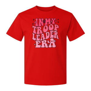 In My Troop Leader Era T-Shirt, Retro Bubbly Lettering Design for Summer Camp and Outdoor Adventure Groups