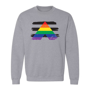 Rainbow Ally Sweatshirt, LGBTQ Pride Support Crewneck for Allies, Community Events and Everyday Wear