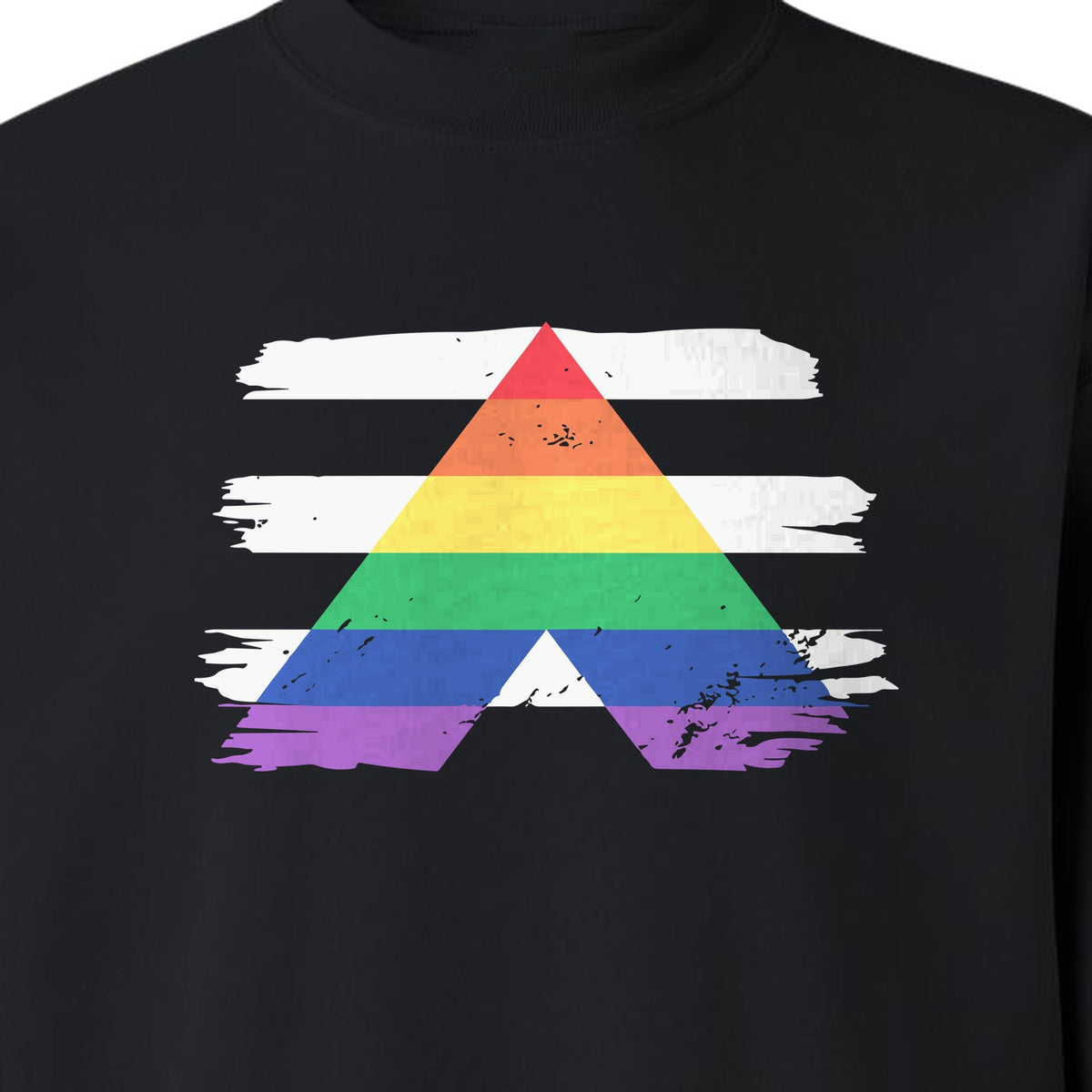 Rainbow Ally Sweatshirt, LGBTQ Pride Support Crewneck for Allies, Community Events and Everyday Wear