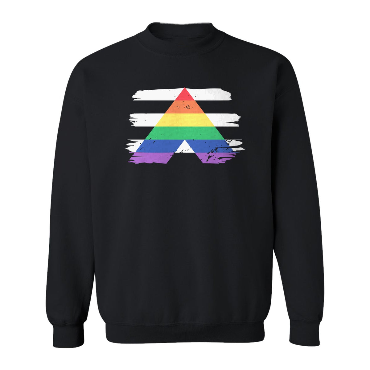 Rainbow Ally Sweatshirt, LGBTQ Pride Support Crewneck for Allies, Community Events and Everyday Wear