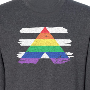 Rainbow Ally Sweatshirt, LGBTQ Pride Support Crewneck for Allies, Community Events and Everyday Wear