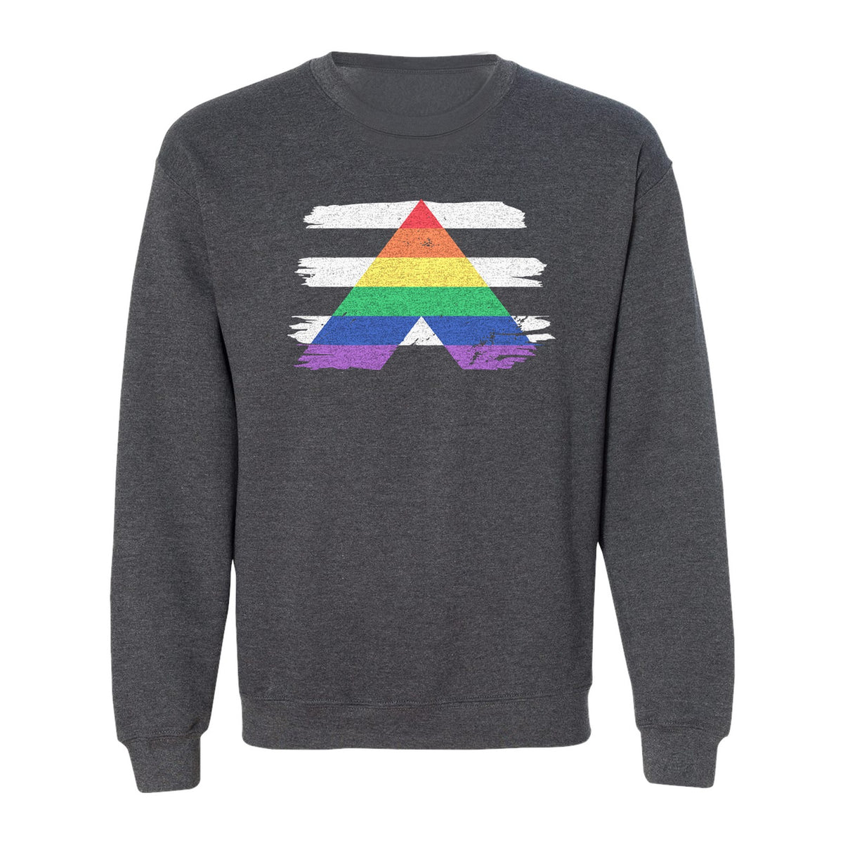 Rainbow Ally Sweatshirt, LGBTQ Pride Support Crewneck for Allies, Community Events and Everyday Wear