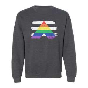 Rainbow Ally Sweatshirt, LGBTQ Pride Support Crewneck for Allies, Community Events and Everyday Wear