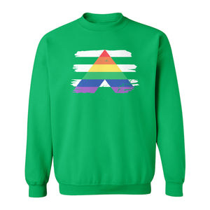 Rainbow Ally Sweatshirt, LGBTQ Pride Support Crewneck for Allies, Community Events and Everyday Wear