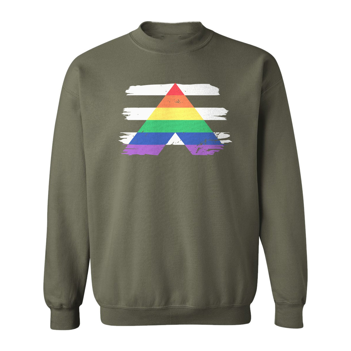 Rainbow Ally Sweatshirt, LGBTQ Pride Support Crewneck for Allies, Community Events and Everyday Wear