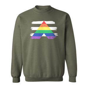 Rainbow Ally Sweatshirt, LGBTQ Pride Support Crewneck for Allies, Community Events and Everyday Wear