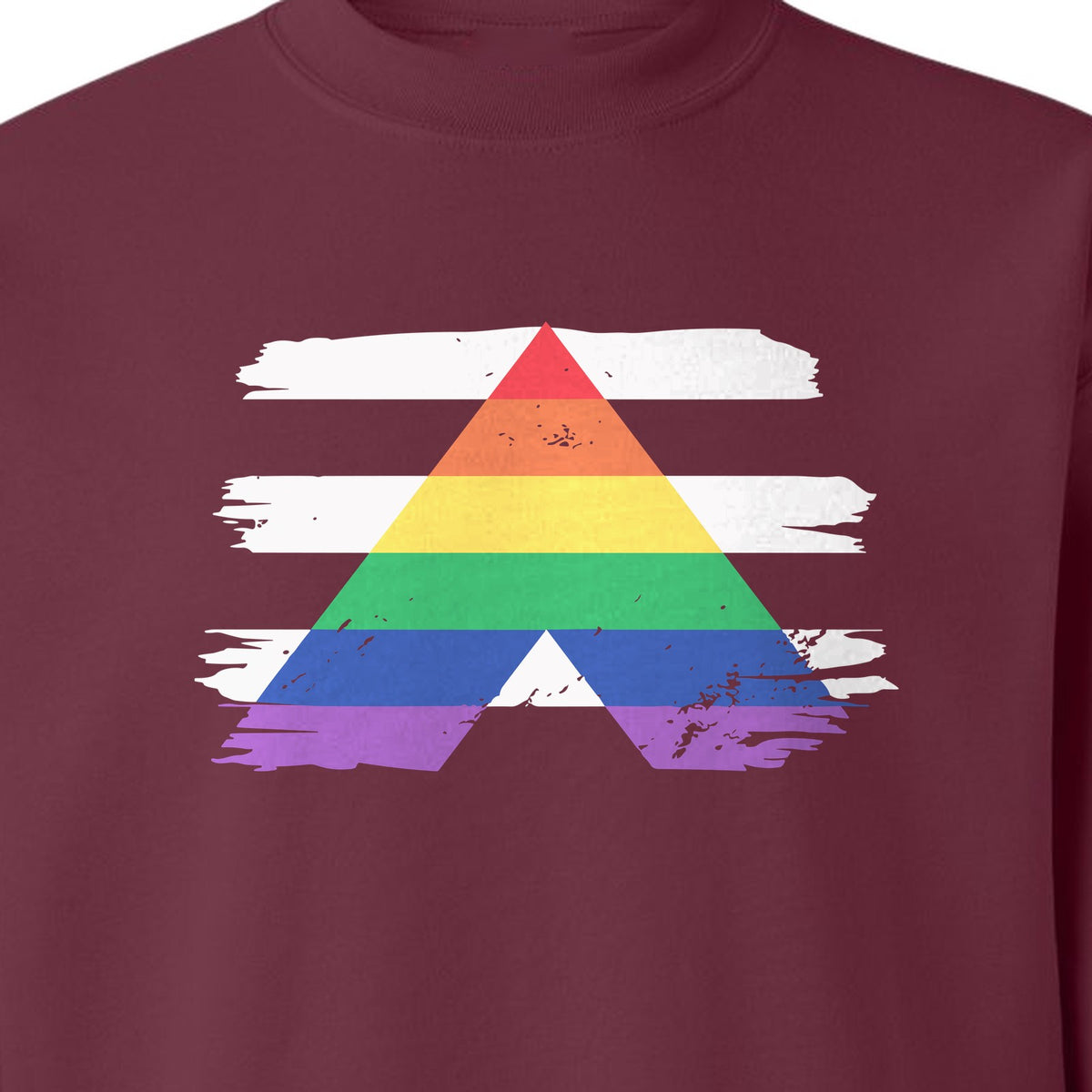 Rainbow Ally Sweatshirt, LGBTQ Pride Support Crewneck for Allies, Community Events and Everyday Wear
