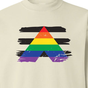 Rainbow Ally Sweatshirt, LGBTQ Pride Support Crewneck for Allies, Community Events and Everyday Wear