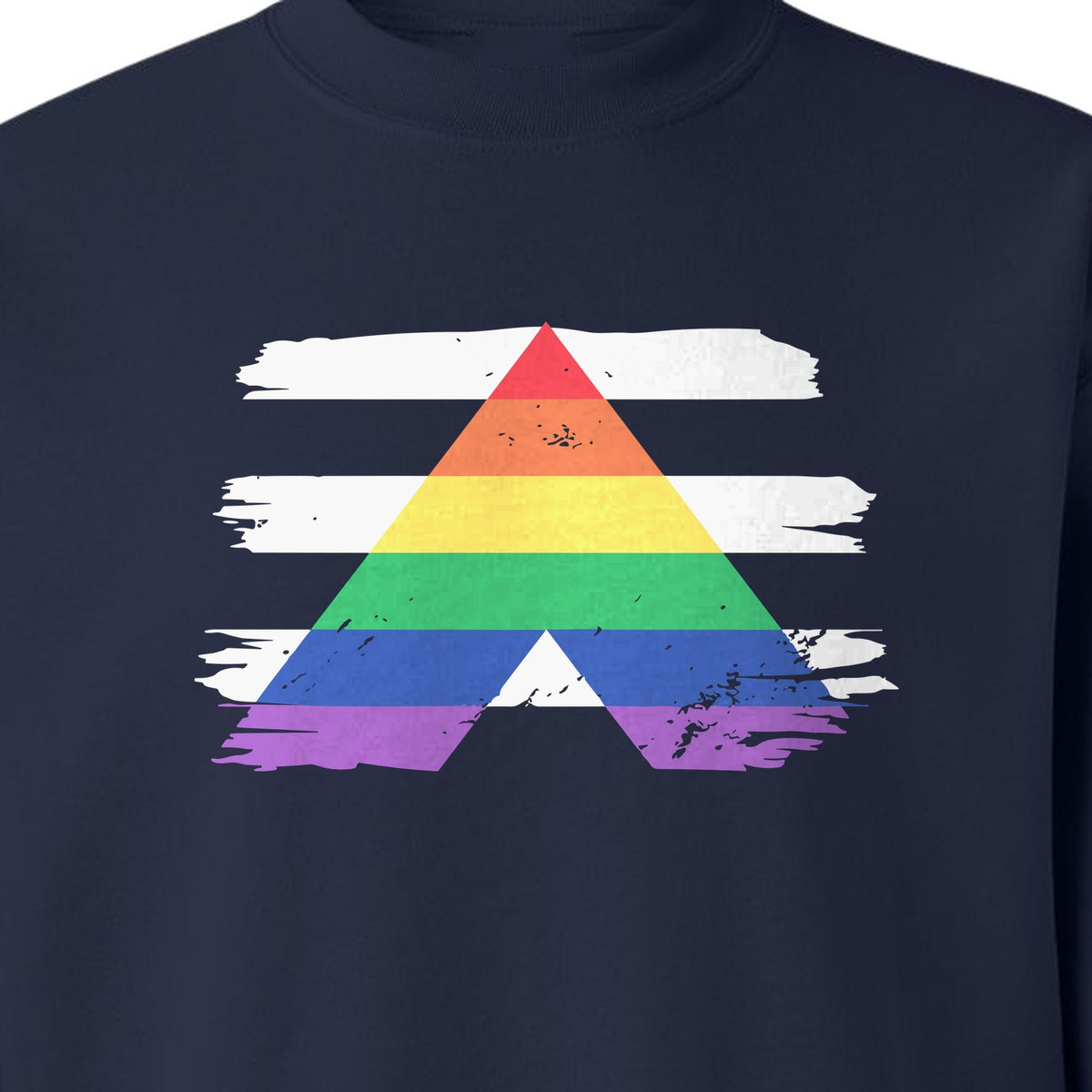 Rainbow Ally Sweatshirt, LGBTQ Pride Support Crewneck for Allies, Community Events and Everyday Wear
