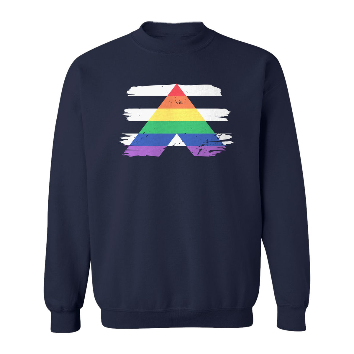 Rainbow Ally Sweatshirt, LGBTQ Pride Support Crewneck for Allies, Community Events and Everyday Wear