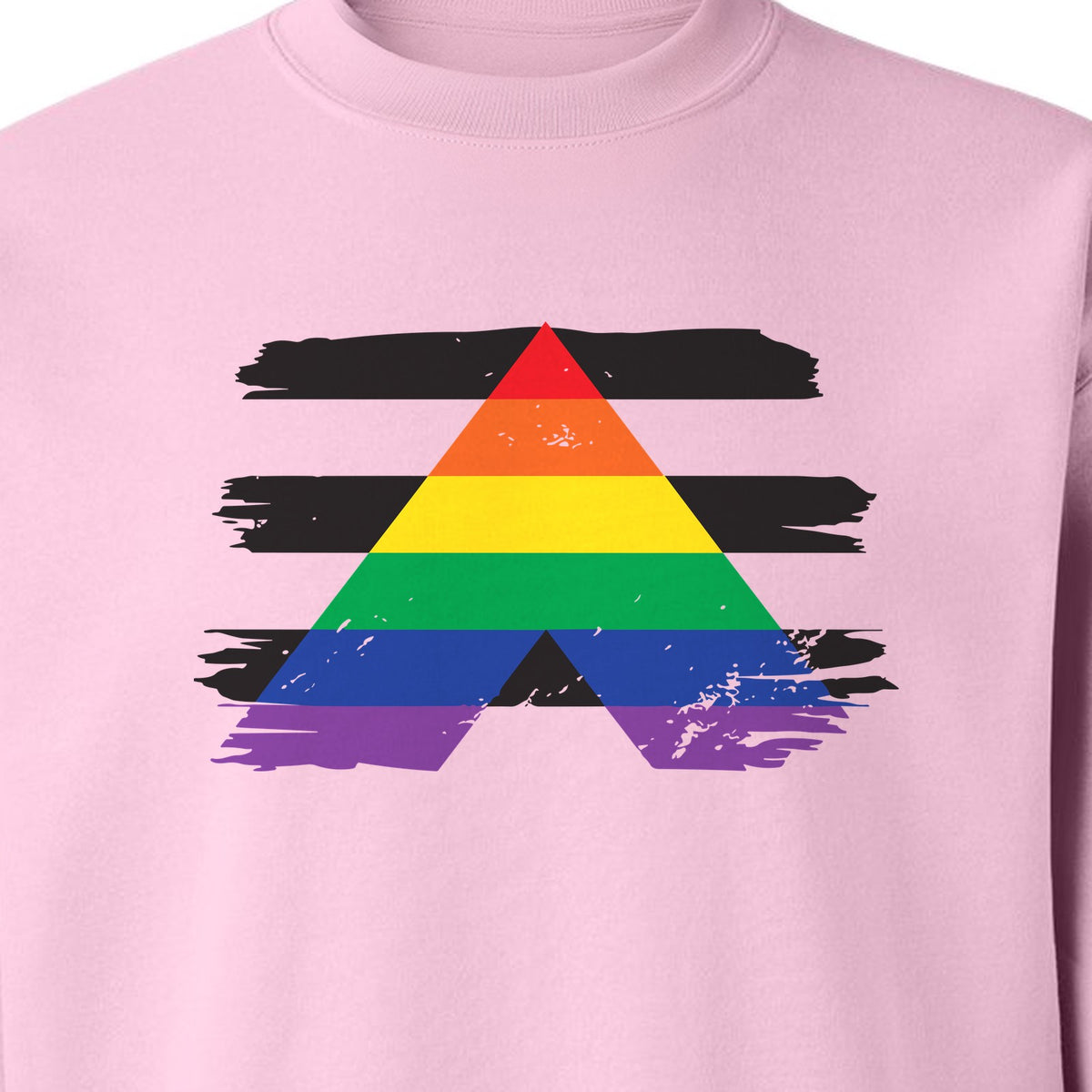Rainbow Ally Sweatshirt, LGBTQ Pride Support Crewneck for Allies, Community Events and Everyday Wear