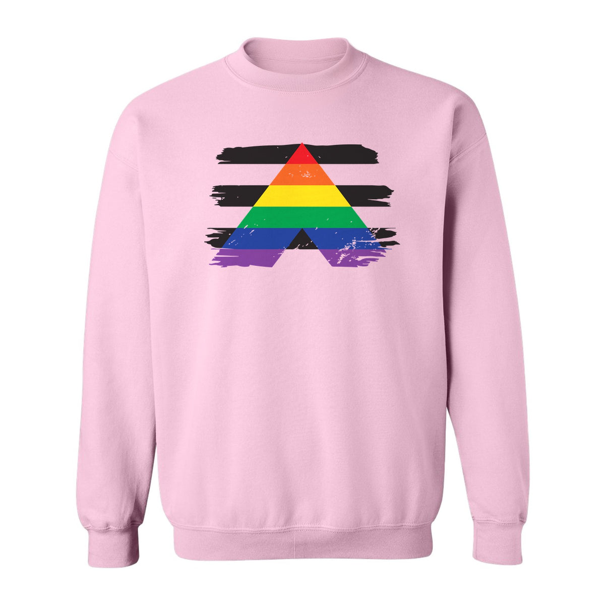 Rainbow Ally Sweatshirt, LGBTQ Pride Support Crewneck for Allies, Community Events and Everyday Wear