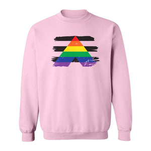 Rainbow Ally Sweatshirt, LGBTQ Pride Support Crewneck for Allies, Community Events and Everyday Wear