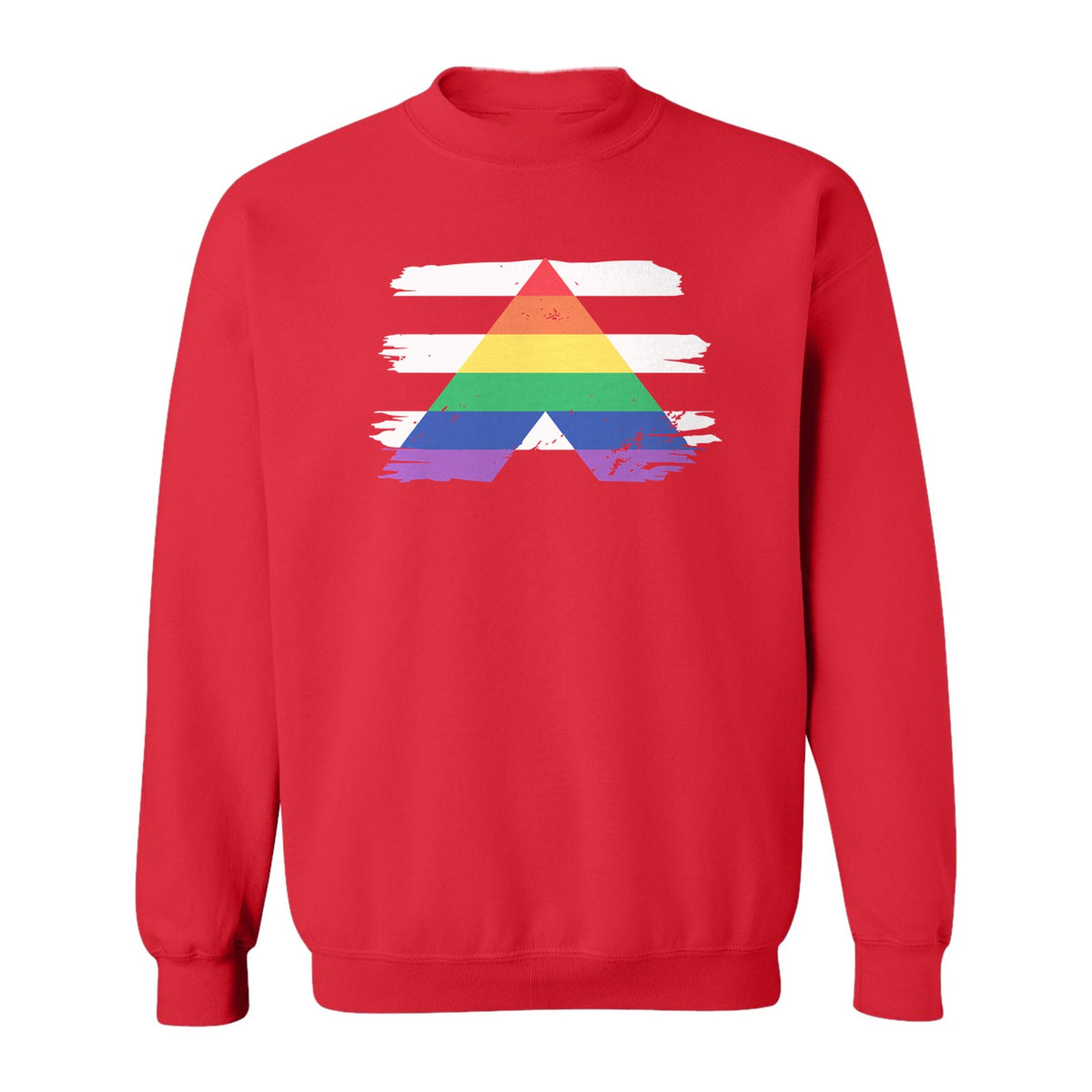 Rainbow Ally Sweatshirt, LGBTQ Pride Support Crewneck for Allies, Community Events and Everyday Wear