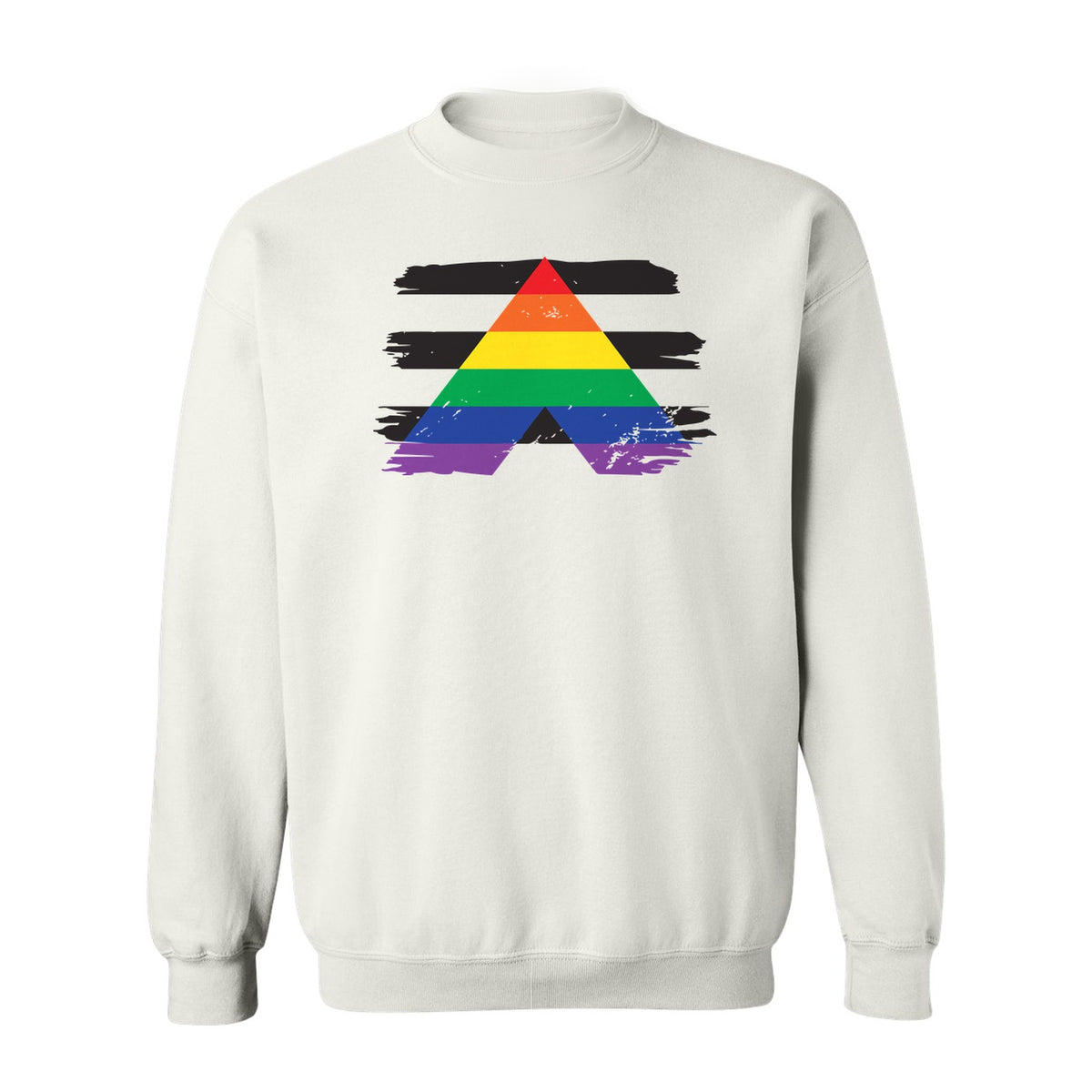 Rainbow Ally Sweatshirt, LGBTQ Pride Support Crewneck for Allies, Community Events and Everyday Wear