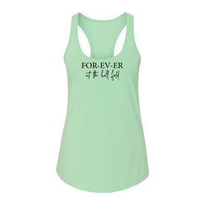 Baseball Mom Women's Racerback Tank Top, Forever at the Ball Field Game Day Design