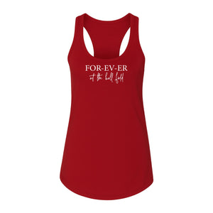 Baseball Mom Women's Racerback Tank Top, Forever at the Ball Field Game Day Design