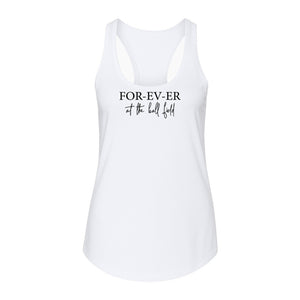 Baseball Mom Women's Racerback Tank Top, Forever at the Ball Field Game Day Design