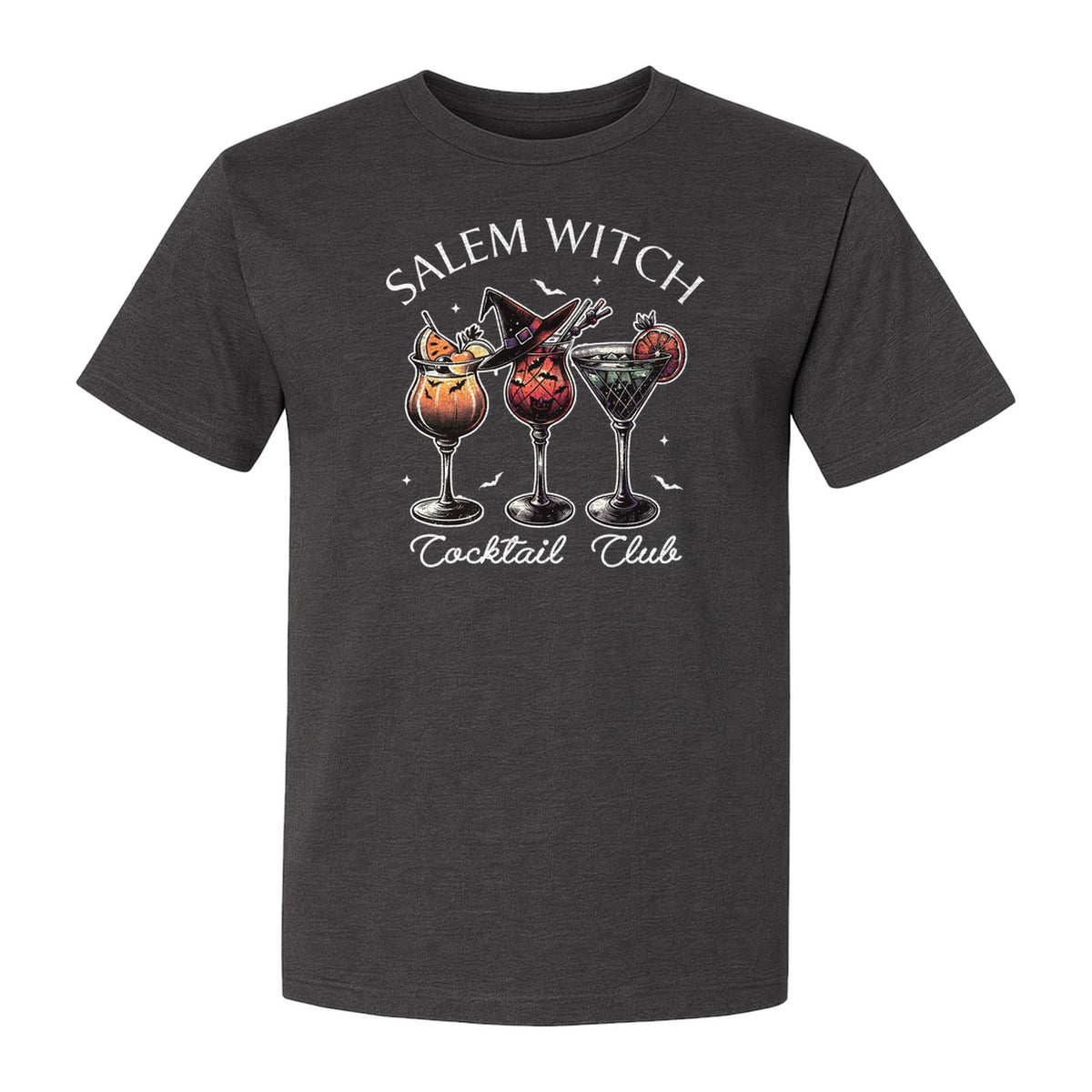 Halloween T-Shirt, Salem Witch Cocktail Club Graphic for Spooky Season Drink Fans