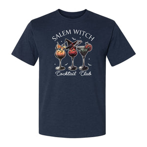 Halloween T-Shirt, Salem Witch Cocktail Club Graphic for Spooky Season Drink Fans