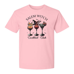 Halloween T-Shirt, Salem Witch Cocktail Club Graphic for Spooky Season Drink Fans