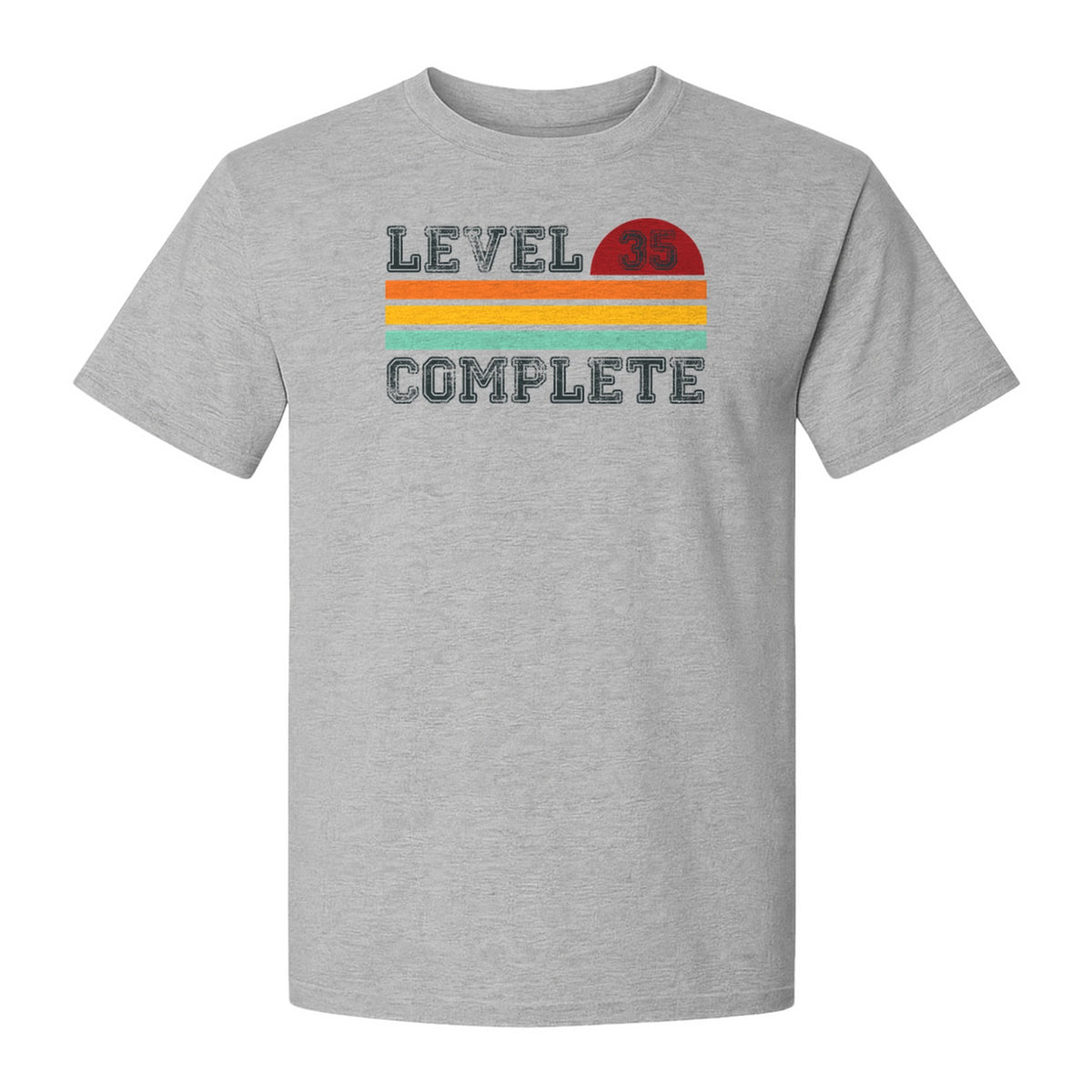35th Anniversary T-Shirt, Level 35 Complete Retro Couples Design for Husband and Wife
