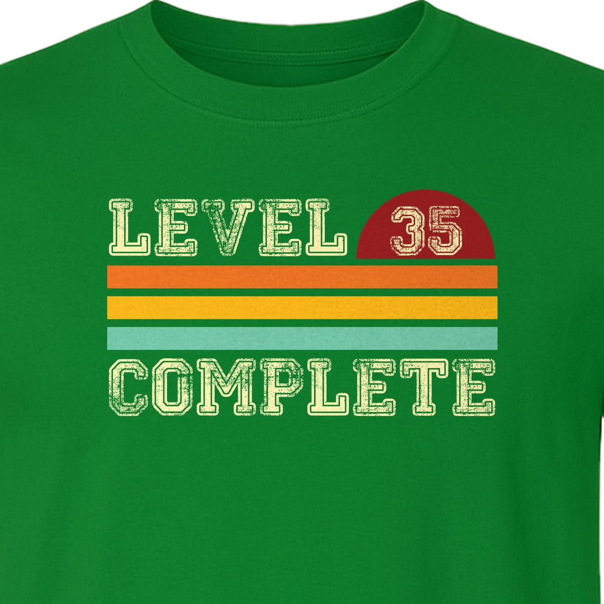 35th Anniversary T-Shirt, Level 35 Complete Retro Couples Design for Husband and Wife