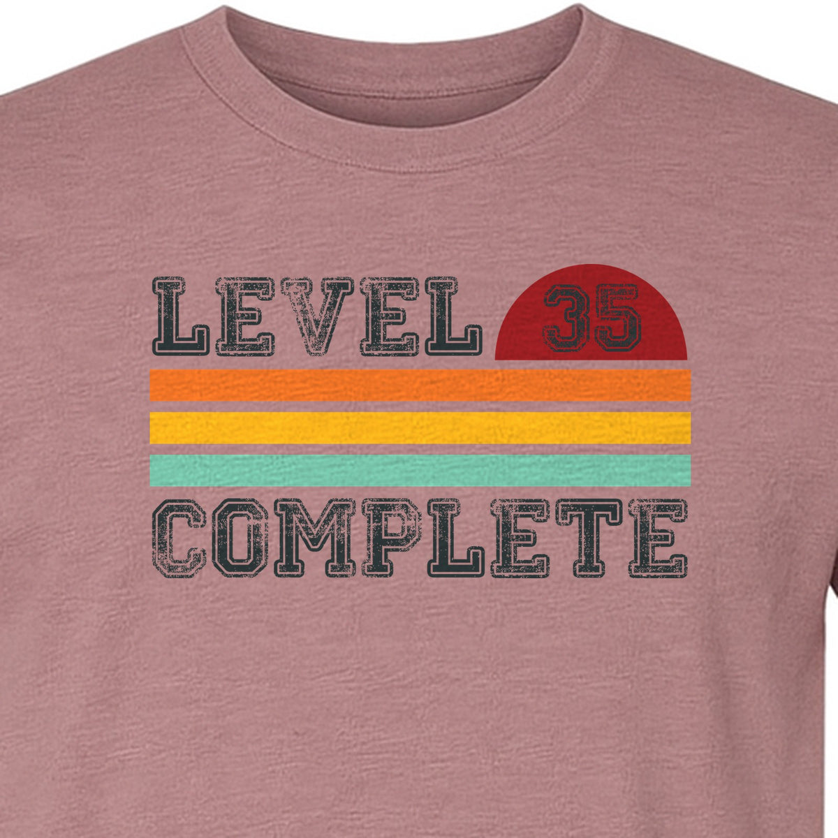 35th Anniversary T-Shirt, Level 35 Complete Retro Couples Design for Husband and Wife