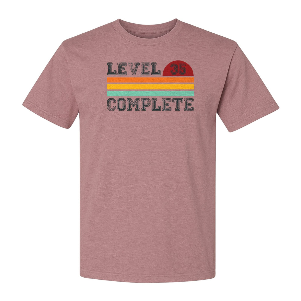 35th Anniversary T-Shirt, Level 35 Complete Retro Couples Design for Husband and Wife