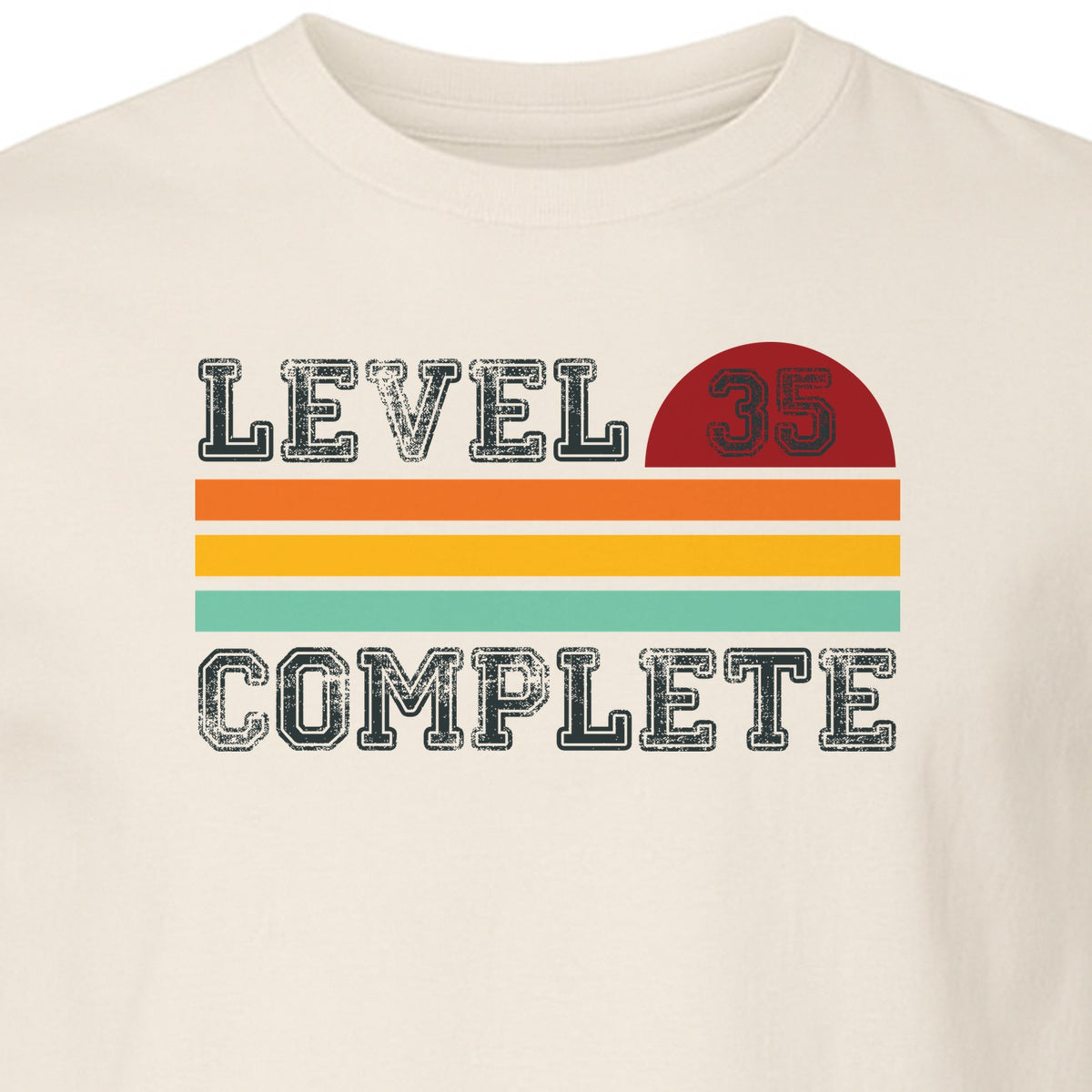 35th Anniversary T-Shirt, Level 35 Complete Retro Couples Design for Husband and Wife