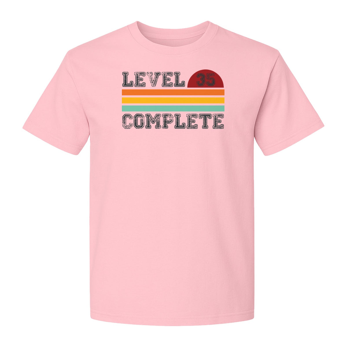 35th Anniversary T-Shirt, Level 35 Complete Retro Couples Design for Husband and Wife