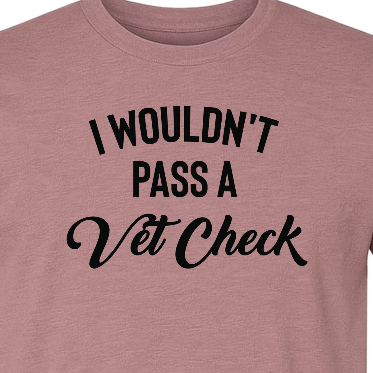 Horse T-Shirt, I Wouldn't Pass A Vet Check Funny Equestrian Design for Riders
