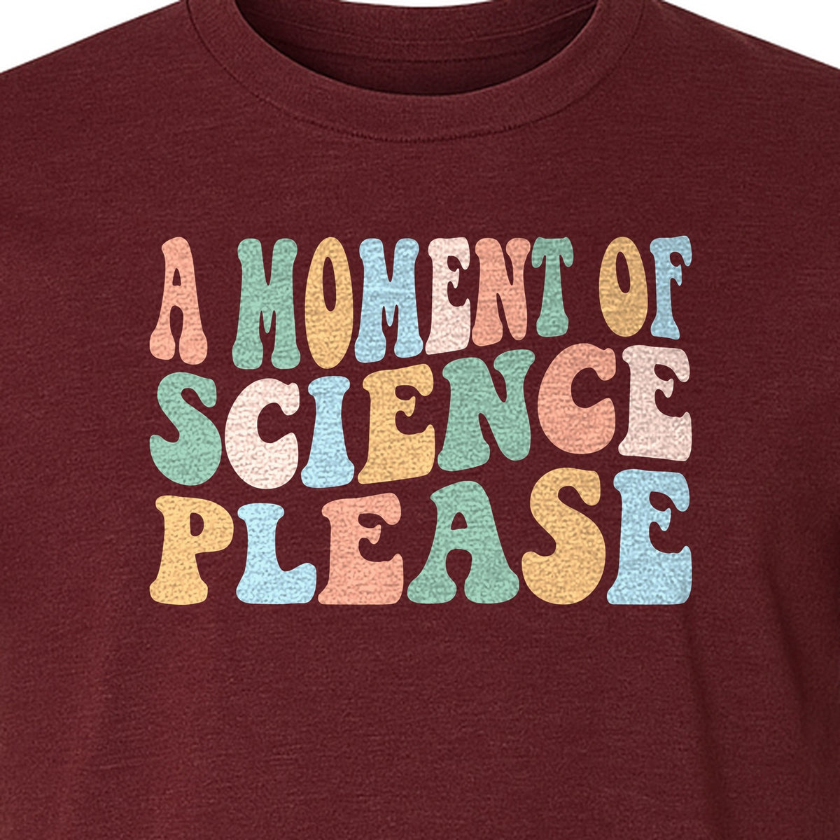 A Moment of Science Please T-Shirt, Retro Lettering for Teachers and Students
