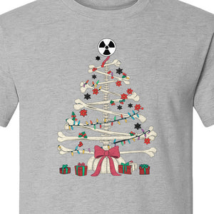 Radiology Christmas T-Shirt, Skeleton Bone Tree X-Ray Tech Holiday Design