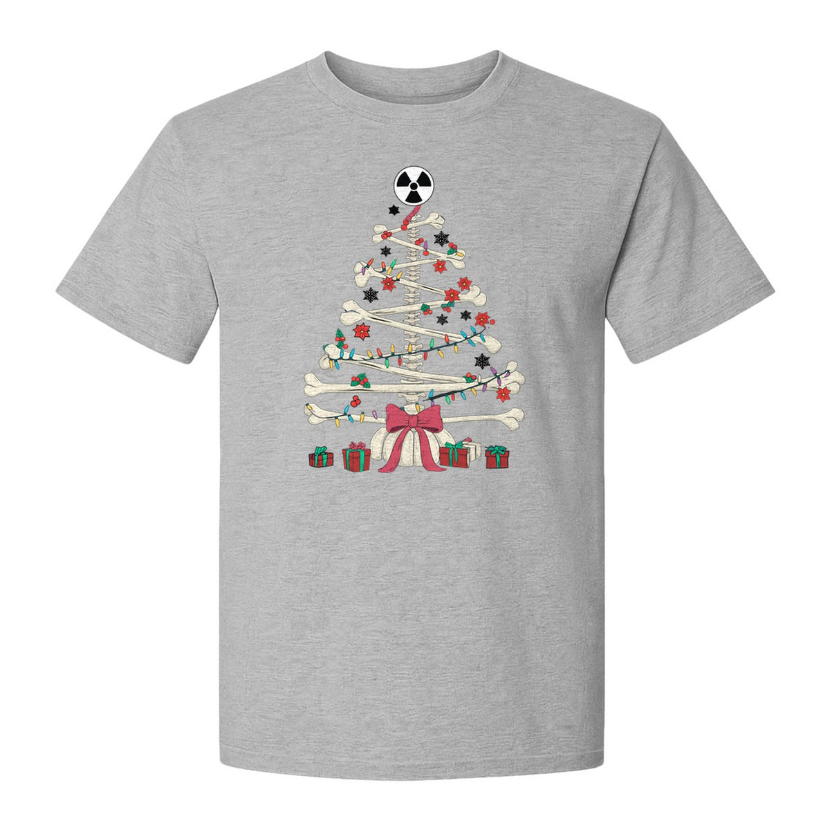 Radiology Christmas T-Shirt, Skeleton Bone Tree X-Ray Tech Holiday Design