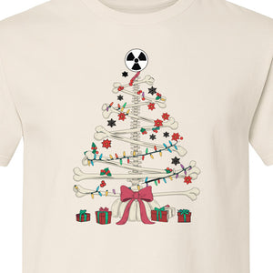 Radiology Christmas T-Shirt, Skeleton Bone Tree X-Ray Tech Holiday Design