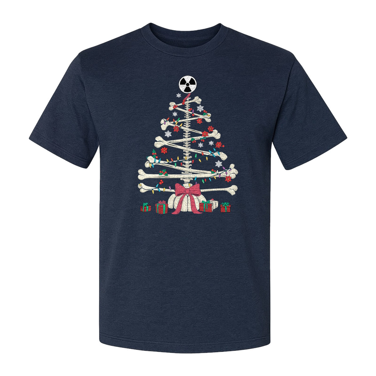 Radiology Christmas T-Shirt, Skeleton Bone Tree X-Ray Tech Holiday Design