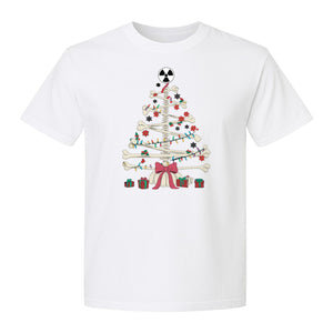 Radiology Christmas T-Shirt, Skeleton Bone Tree X-Ray Tech Holiday Design