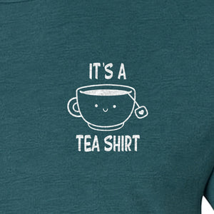 Teacup Pocket T-Shirt, Funny Pun Graphic for Herbal Tea Fans and Drink Lovers